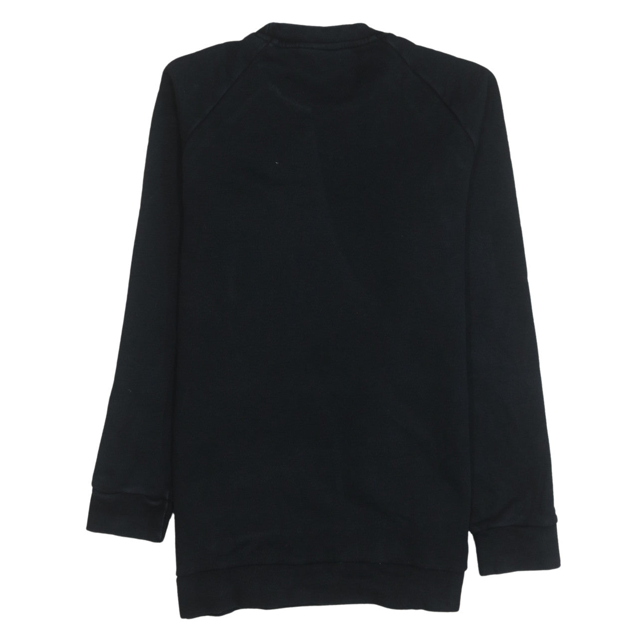 Adidas Womens Black Size 8 Crew Neck Trefoil Logo Sweatshirt