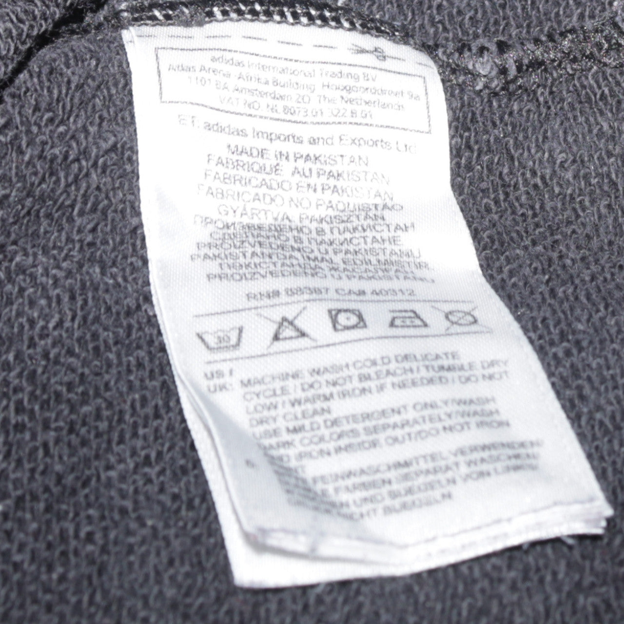 Adidas Womens Black Size 8 Crew Neck Trefoil Logo Sweatshirt