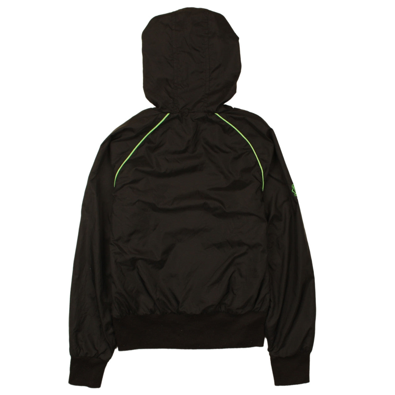 Puma Womens Black Hooded Windbreaker Jacket Size 10