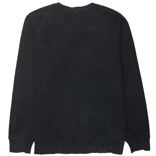 Fila Mens Black Pullover Sweatshirt L Logo Crew Neck Sportswear