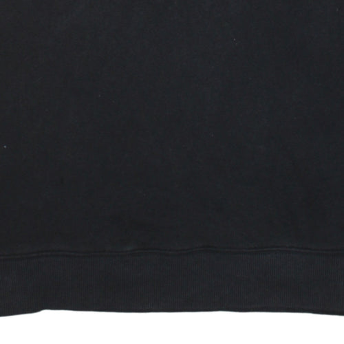 Fila Mens Black Pullover Sweatshirt L Logo Crew Neck Sportswear
