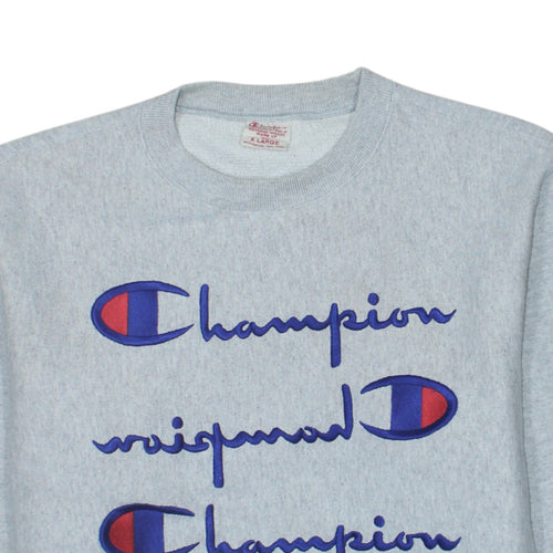 Champion Men Grey XL Reverse Weave Pullover Sweatshirt
