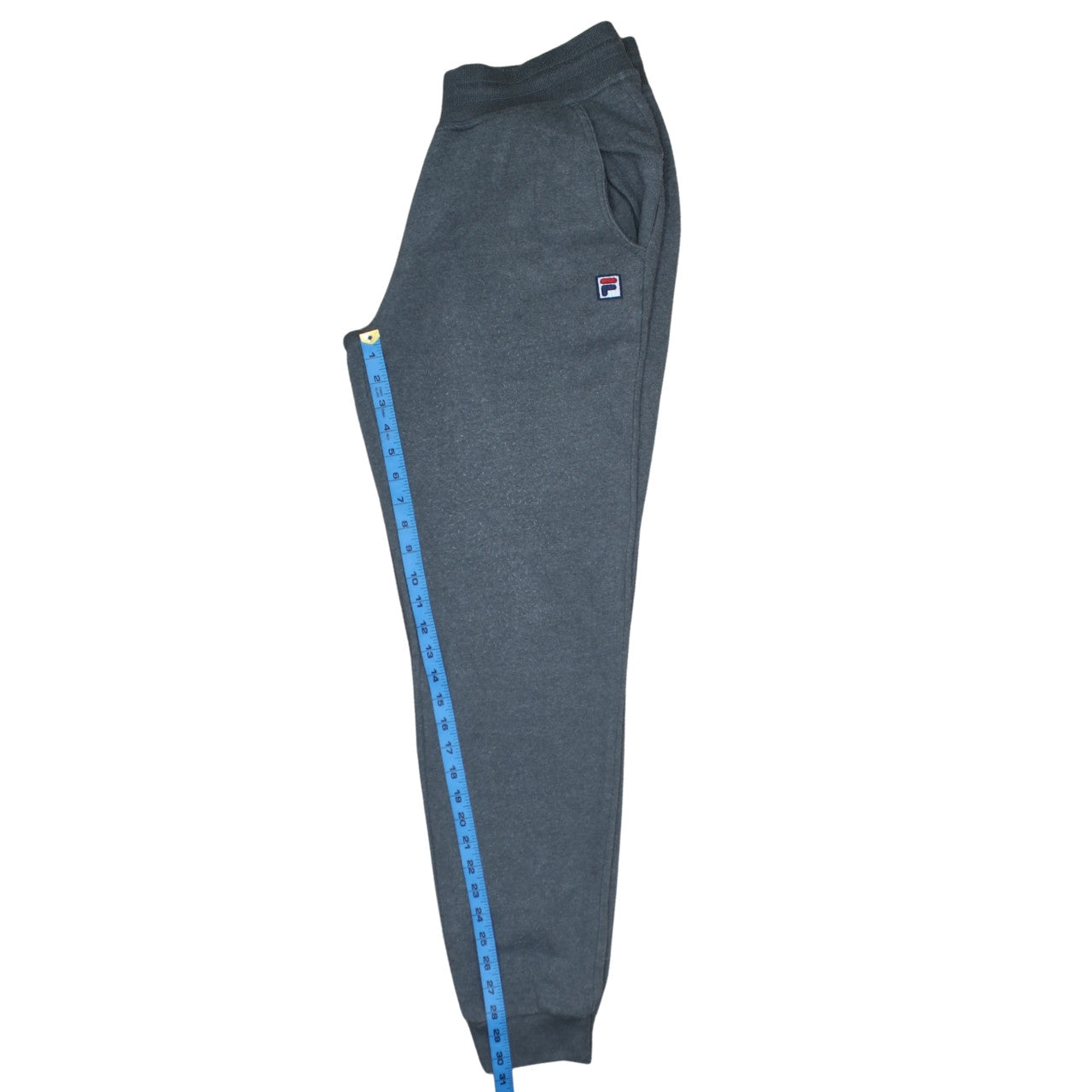 Fila Men's Grey Jogger Sweatpants M Regular Fit Elastic Waist