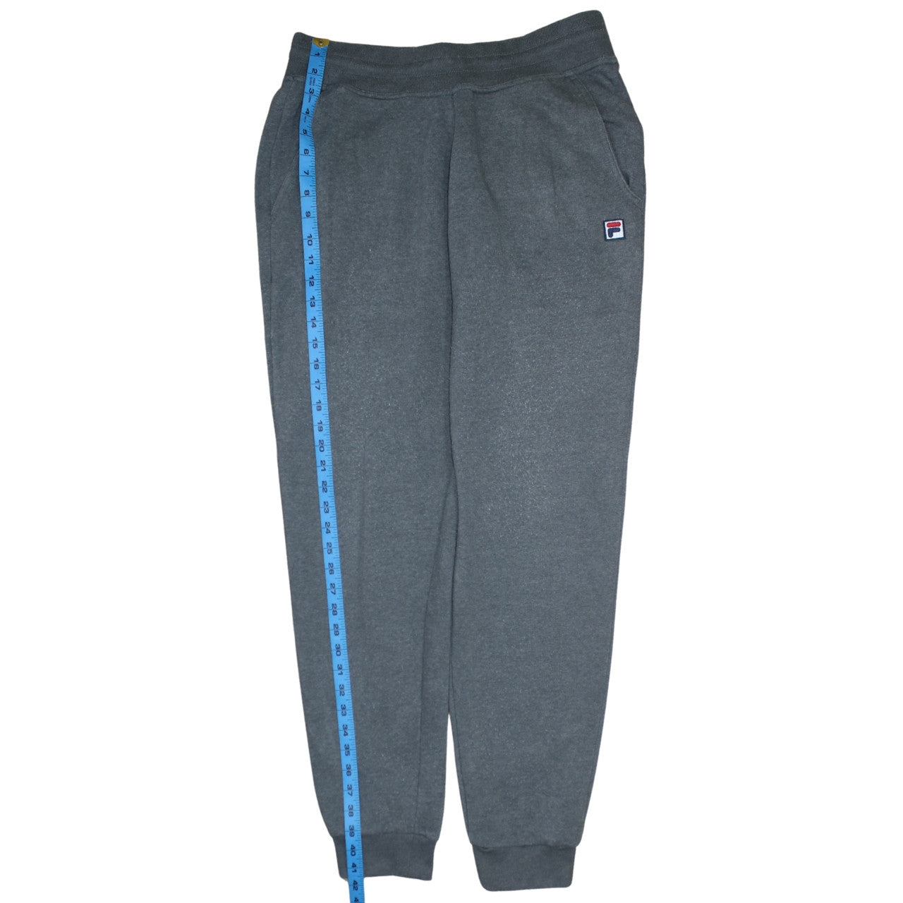 Fila Men's Grey Jogger Sweatpants M Regular Fit Elastic Waist