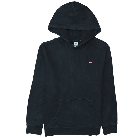 Levi's Mens Black XL Pullover Hoodie Classic Fleece Sweatshirt