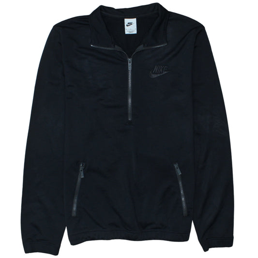 Nike Men's Black 1/4 Zip Pullover Sweatshirt M Regular Fit