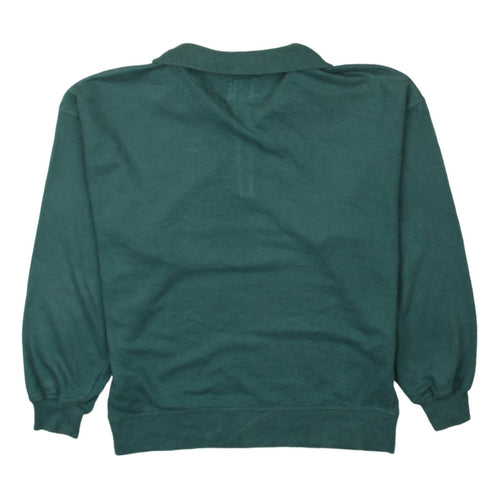 Champion Men’s Green 1/2 Zip Fleece Sweatshirt Size S