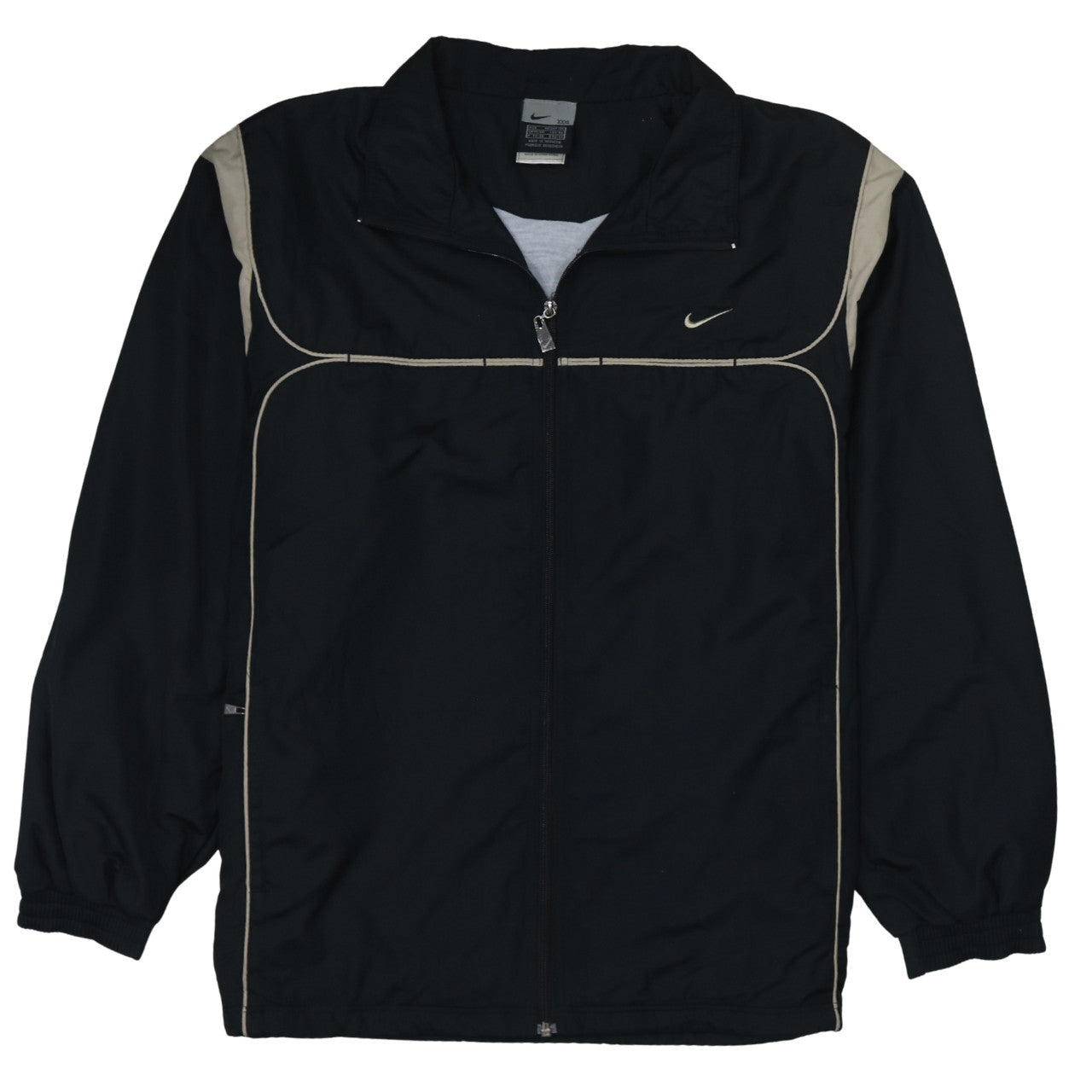 Nike Men's Black 2XL Windbreaker Lightweight Zip Jacket