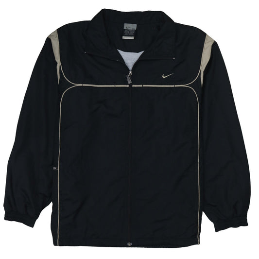 Nike Men's Black 2XL Windbreaker Lightweight Zip Jacket