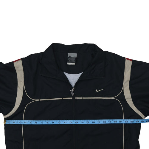 Nike Men's Black 2XL Windbreaker Lightweight Zip Jacket