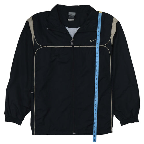 Nike Men's Black 2XL Windbreaker Lightweight Zip Jacket