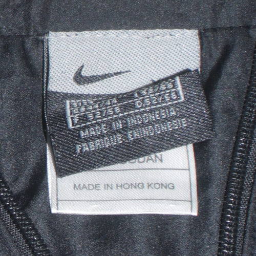 Nike Men's Black 2XL Windbreaker Lightweight Zip Jacket