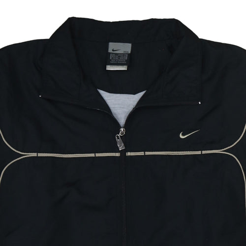 Nike Men's Black 2XL Windbreaker Lightweight Zip Jacket