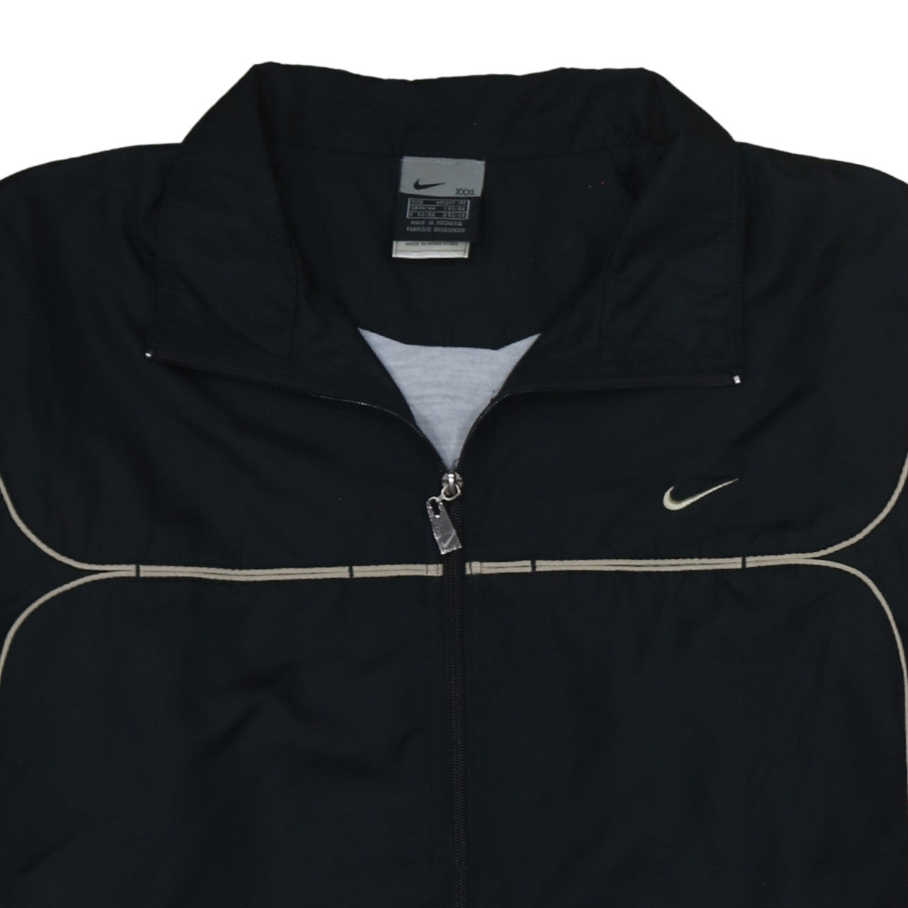 Nike Men's Black 2XL Windbreaker Lightweight Zip Jacket