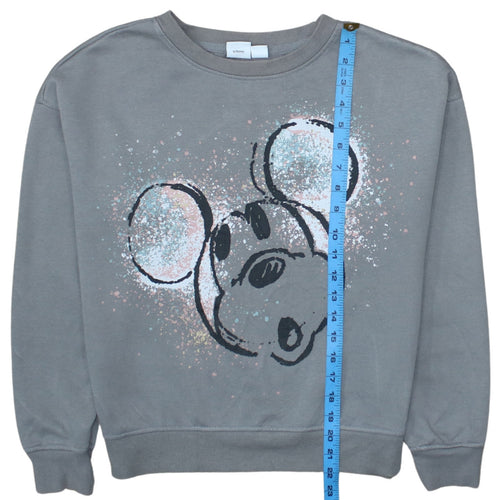 Disney Women's Grey Mickey Mouse XS Pullover Sweatshirt