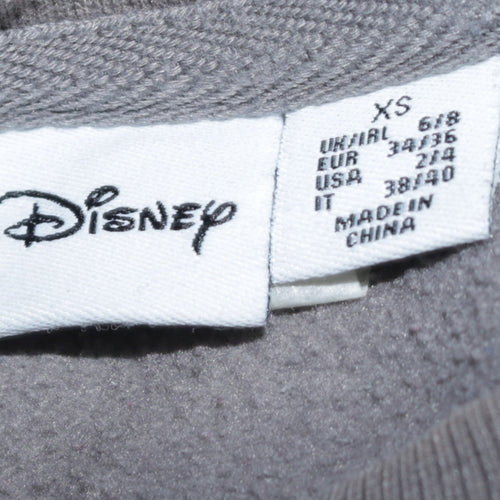 Disney Women's Grey Mickey Mouse XS Pullover Sweatshirt