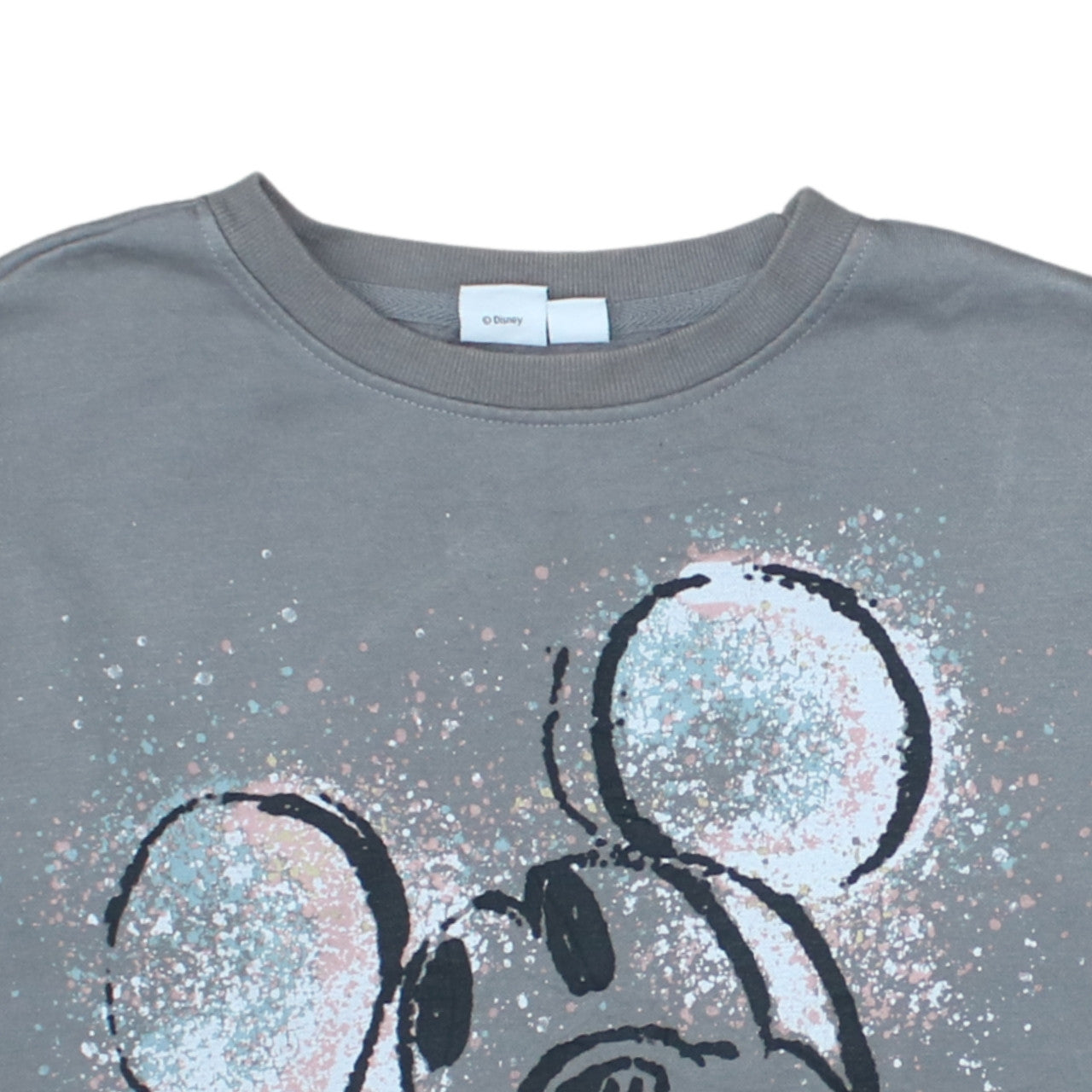 Disney Women's Grey Mickey Mouse XS Pullover Sweatshirt