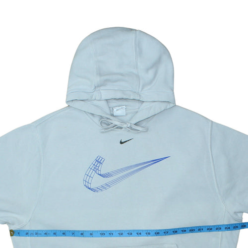 Nike Mens Light Blue XL Pullover Hoodie with Graphic Print