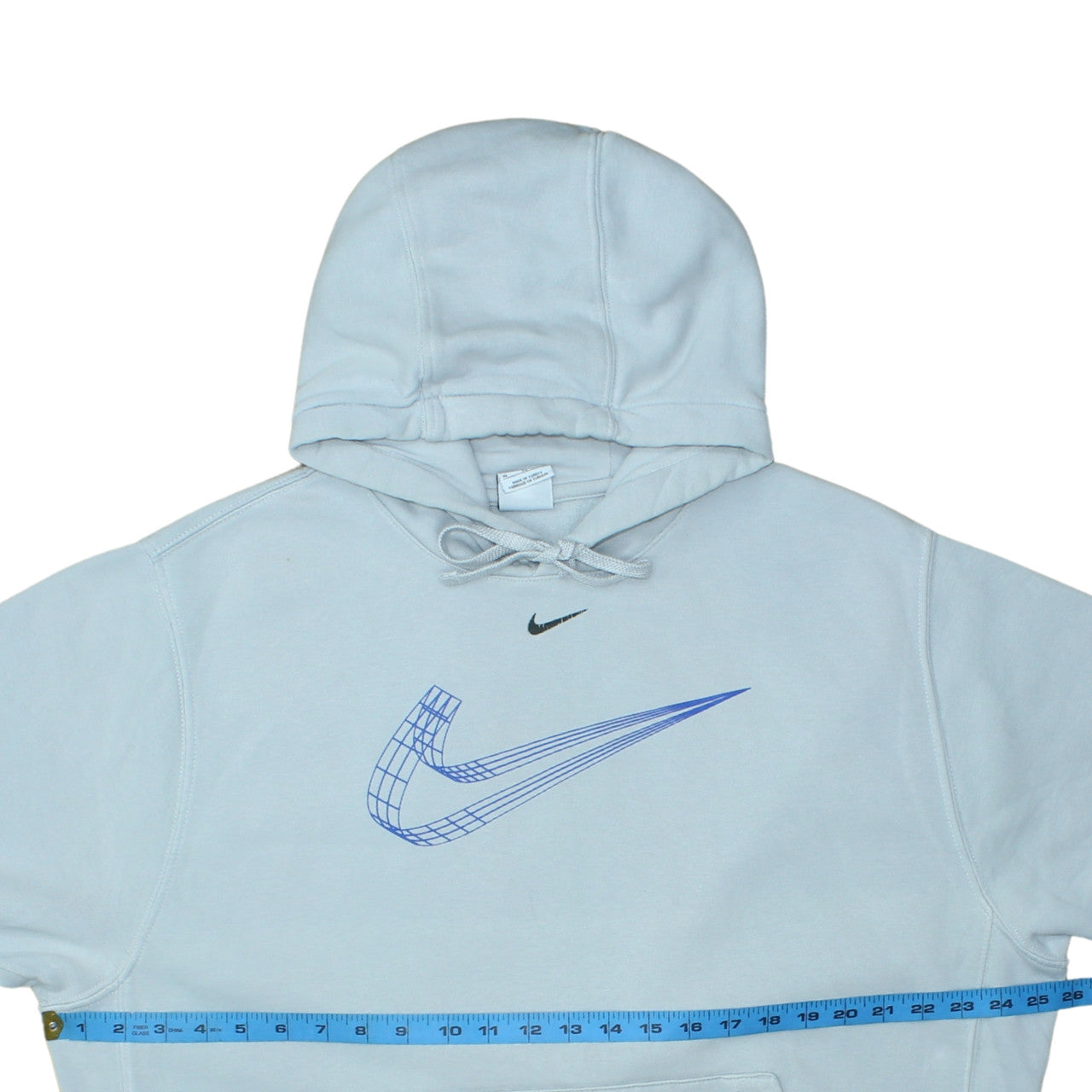 Nike Mens Light Blue XL Pullover Hoodie with Graphic Print