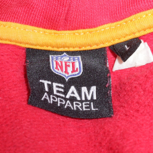 NFL Team Apparel Men's Red Chiefs Hoodie Pullover Size L