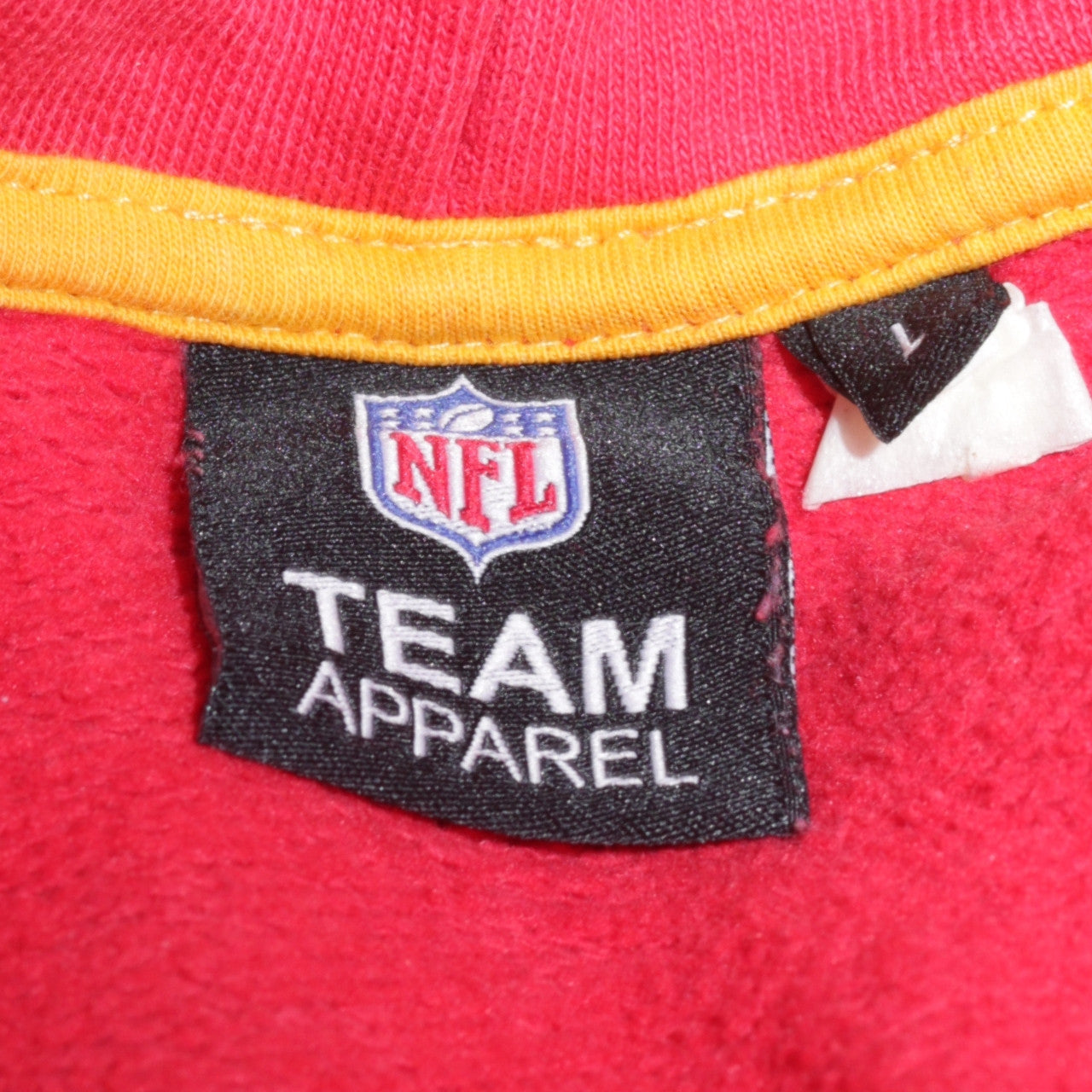 NFL Team Apparel Men's Red Chiefs Hoodie Pullover Size L
