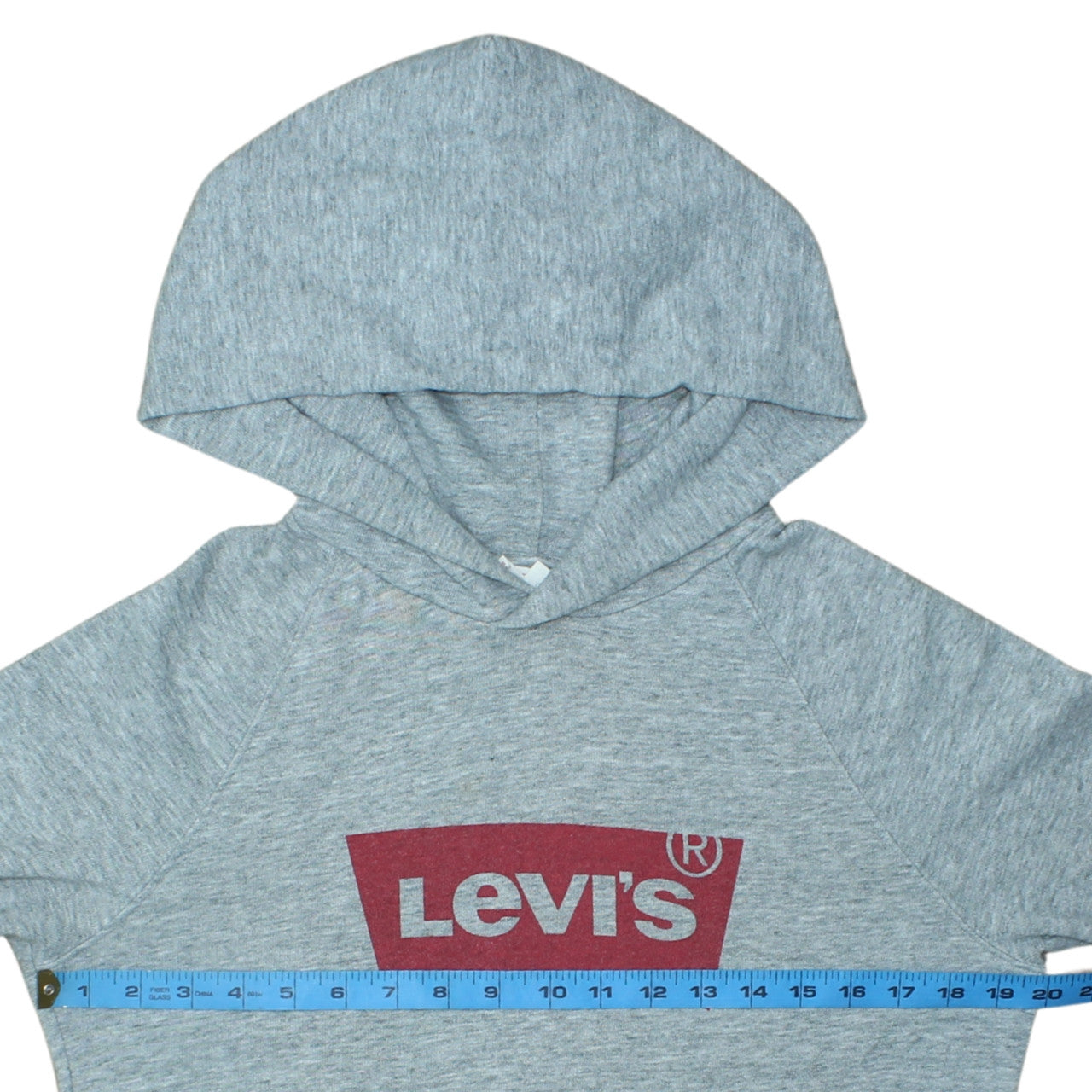 Levi's Grey Logo Pullover Hoodie Teens S Regular Fit