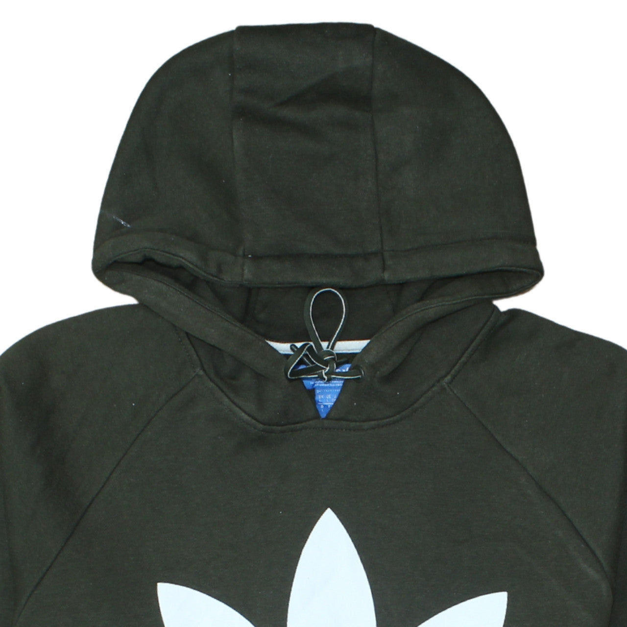 Adidas Men's Green Logo Pullover Hoodie L Fleece Sportswear