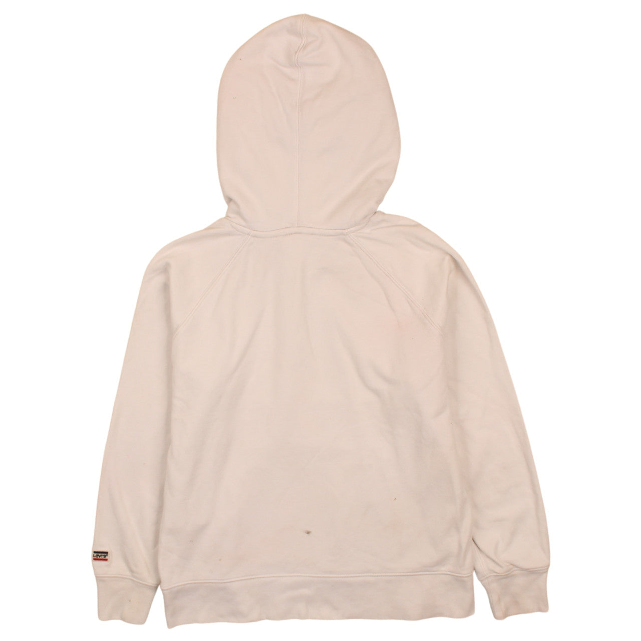 Levi's Men's White XS Pullover Hoodie with Logo Print