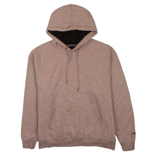 Champion Men’s Beige Pullover Hoodie XL Fleece Athletic Sweatshirt
