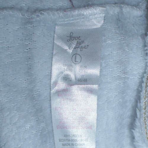 Disney Women’s White Striped Fleece Mickey Mouse Pyjama Top L