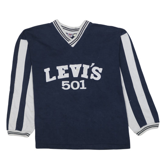 Levi's Men's Blue 501 Pullover V-Neck Sweatshirt Size L