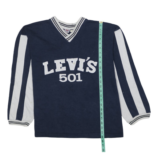 Levi's Men's Blue 501 Pullover V-Neck Sweatshirt Size L