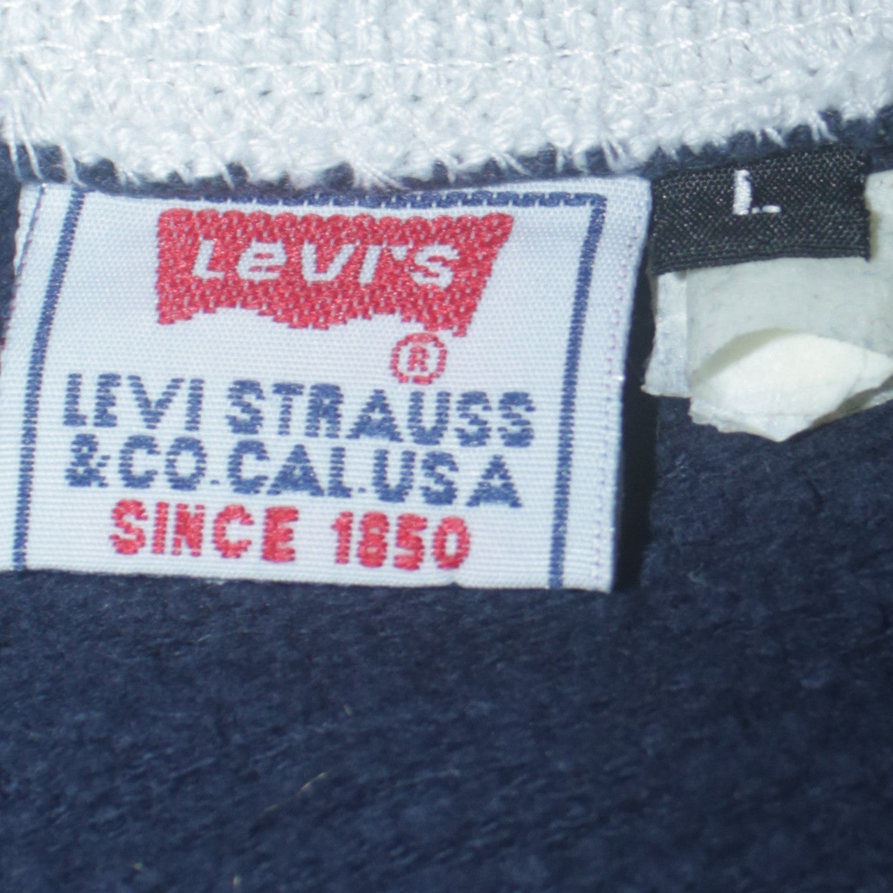 Levi's Men's Blue 501 Pullover V-Neck Sweatshirt Size L