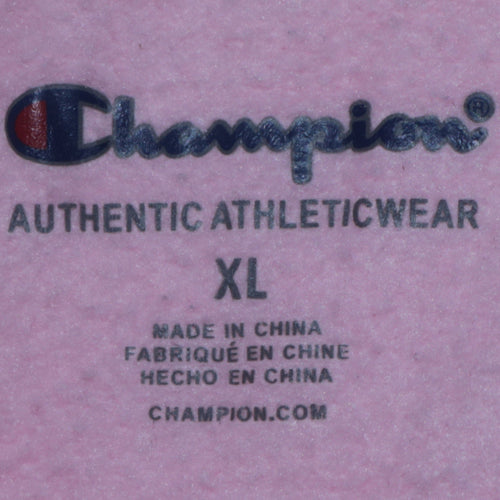 Champion Womens Pink XL Pullover Hoodie Sweatshirt