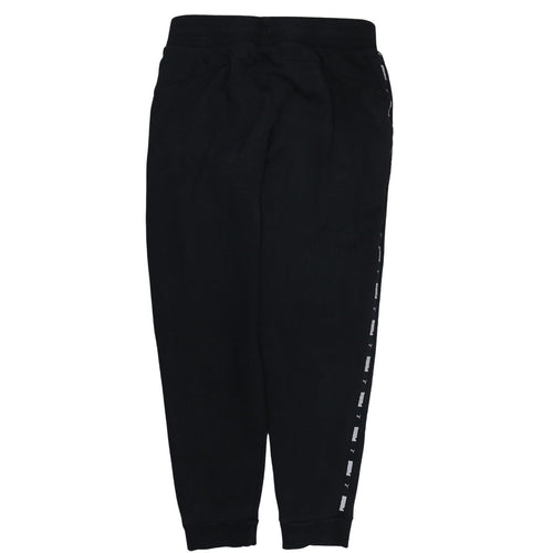 Puma Men's Black Jogger Trousers M Regular Fit Side Stripe