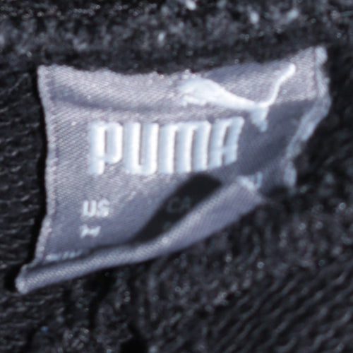 Puma Men's Black Jogger Trousers M Regular Fit Side Stripe