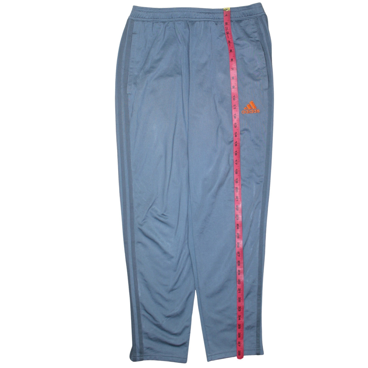 adidas Men's Blue Track Pants M Regular Fit Elastic Waist Activewear