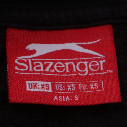 Slazenger Mens Black XS Pullover Hoodie with Logo
