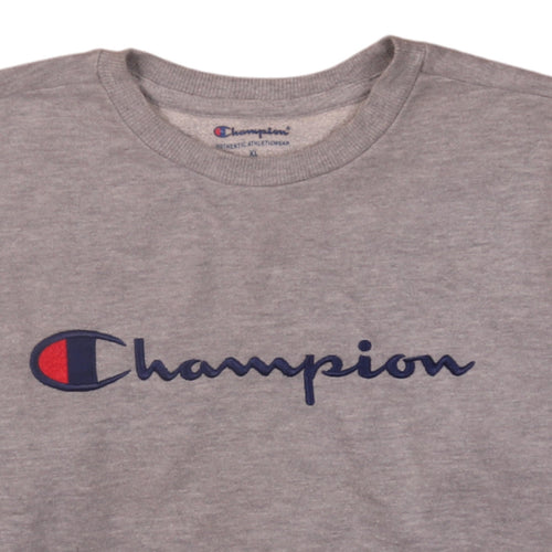 Champion Men's Grey XL Crew Neck Pullover Sweatshirt