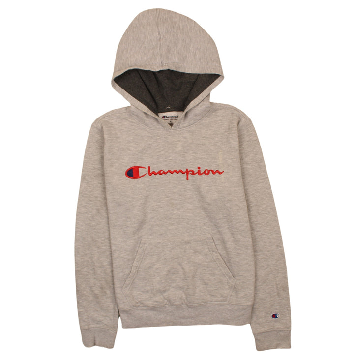 Champion Men's Grey XL Pullover Hoodie Embroidered Logo Sports Style