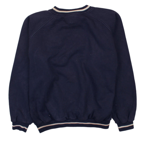 Kappa Mens Blue Large Logo Crew Neck Pullover Sweatshirt