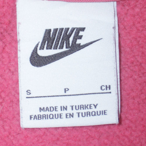 Nike Women Pink Pullover Hoodie Small Hooded Sweatshirt