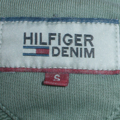 Tommy Hilfiger Men’s Green Logo Pullover Sweatshirt Size S