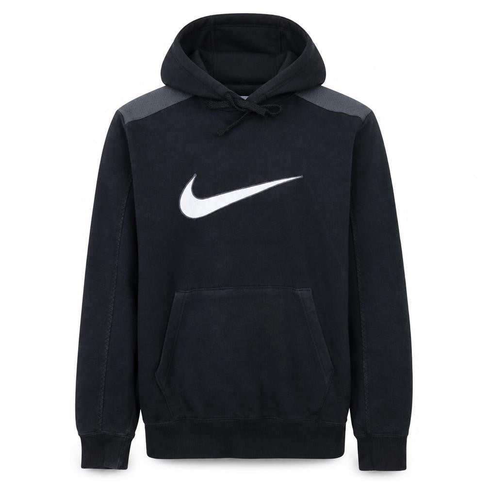 Nike Men's Black S Pullover Hoodie with Logo Fleece Sportswear