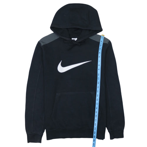 Nike Men's Black S Pullover Hoodie with Logo Fleece Sportswear
