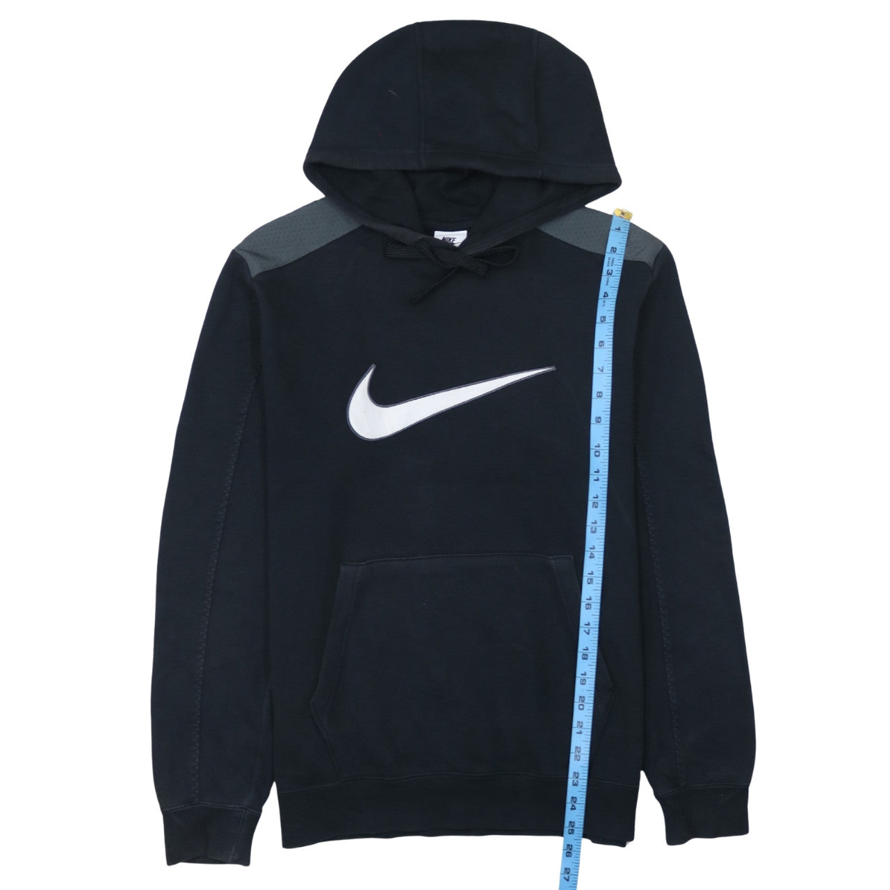 Nike Men's Black S Pullover Hoodie with Logo Fleece Sportswear