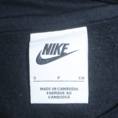 Nike Men's Black S Pullover Hoodie with Logo Fleece Sportswear