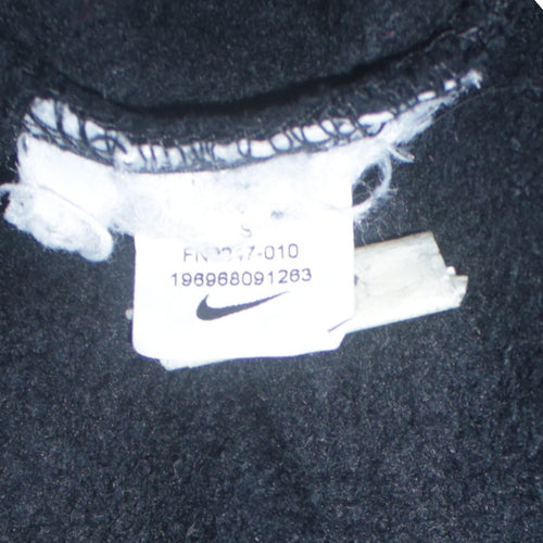 Nike Men's Black S Pullover Hoodie with Logo Fleece Sportswear