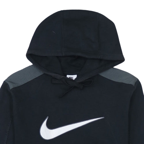 Nike Men's Black S Pullover Hoodie with Logo Fleece Sportswear