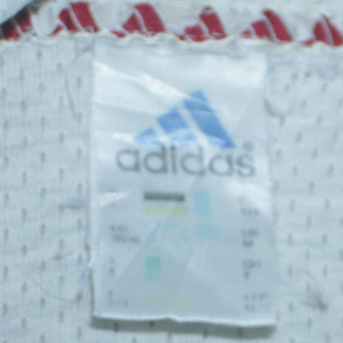 Adidas Womens Grey Full Zip Hoodie Medium Cotton Blend Logo